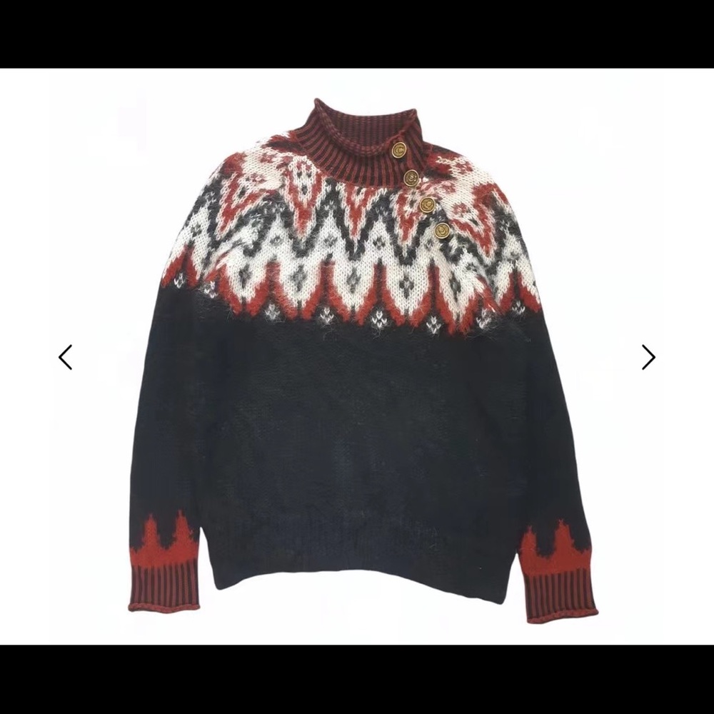 Coach Mohair Blend Knit Sweater